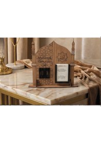 Resim Dualı Ve Hadisli Ahşap Ramazan Geri Sayım Takvimi 002 