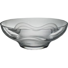 Resim Paşabahçe El İmalatı Beyaz Dalgalı Kristal Kase 1 Adet 18168 