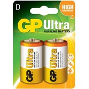 Resim GP GP13AU-2U2 Ultra Alkalin Büyük Boy D Pil 2'li Paket 