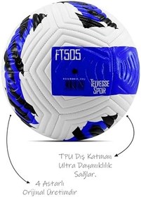 Resim Telvesse Futbol Topu Sert Zemin Halı Saha Kullanım,Hibrit Turuncu Şampiyonlar Ligi & Dünya Kupası Futbol Topu, 5 Numara Profesyonel Maç Topu, Dikişli, Dayanıklı, Pompa Hediyeli 