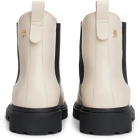 Resim Tommy Hilfiger TH LEATHER CLEATED C, ACI Krem Kadın Bot 