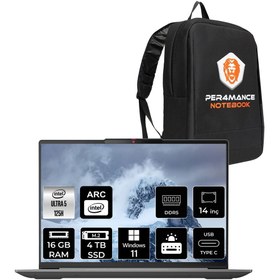 Resim LENOVO IdeaPad Slim 5 Ultra 5 125H 16GB 4TB SSD WUXGA OLED 400Nits 14'' W11P Dizüstü & PER4 ÇANTA 