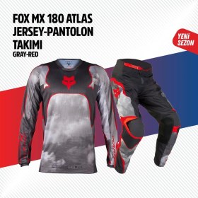 Resim Fox Gri Kırmızı Jersey Pantolon Takımı 
