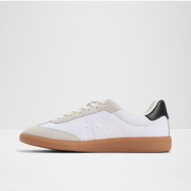 Resim Aldo CLUBSTYLE - Kadın Tekstil Beyaz-Siyah Düz Bağcıklı Modern Tasarımlı Spor Ayakkabı 