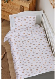 Resim Organik Bebek Boy Nevresim Takımı 100x150 - Güneşli Günler 