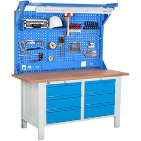 Resim starçelik Atölye Çalışma Tezgahı 1600x720x830-930/1844 mm 