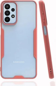 Resim Samsung Galaxy A23 Kılıf Renkli Silikon Kamera Lens Korumalı Şeffaf Parfe Kapak - Pembe 