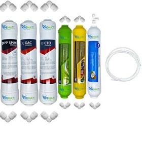 Resim Pemax Water Solutions Kapalı Kasa Su Arıtma Cihazlarına Ecomax 6'lı Mebransız Alkali -Mineral -Tatlandırıcı 