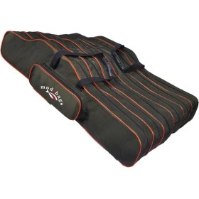 Resim Modibags 150 cm 6 Göz Olta Kamış Çantası Makinayı Sökmeden 12 Adet Olta Sığar 