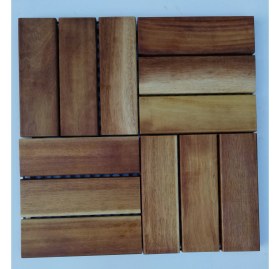 Resim İroko Ağaç Duş Izgarası 30 x 30 cm 