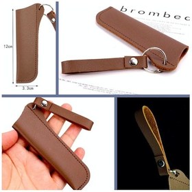 Resim Omeniv Pu Deri Orta Boy Çakı Bıçak Kılıfı Outdoor Kahverengi 