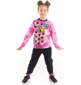 Resim Denokids Mshb&g Retro Batik Kız Çocuk T-Shirt Pantolon Takım 