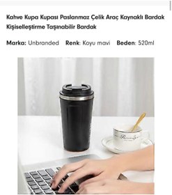 Resim Yiğit ÇİFT KATMAN 380ML PASLANMAZ ÇELİK BARDAK TERMOS KAYMAZ 