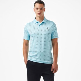 Resim Under Armour Matchplay Printed Erkek Gri Golf Polo 