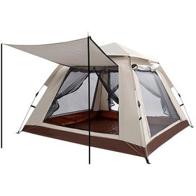 Resim Tam Otomatik 4 Kişilik 210 X 210 X 140 Cm 210d Oxford Kumaş Çadır 