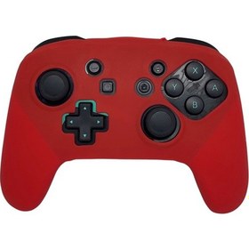 Resim Switch Pro Controller Joystick Silikon Koruyucu Kılıf Kırmızı 