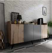 Resim MDFHOME Rio Konsol K1-6 Çırağan Antrasit 