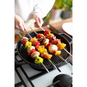 Resim Feyza Design Paslanmaz Çelik Üçgen Şiş Seti, Şık ve Dayanıklı Mutfak Aksesuarı 