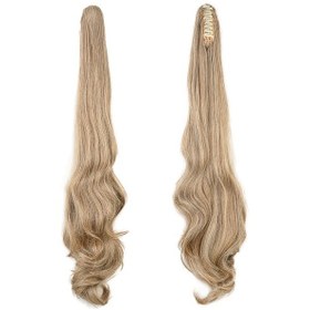 Resim Tokalı Dalgalı At Kuyruğu / Karamel Platin Röfleli - Aysc-463304 Karışık - Çok Renkli 