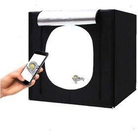 Resim Deyatech 80 x 80 CM Katlanabilir Ledli Pro Ürün Çekim Çadırı 