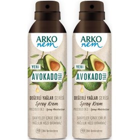 Resim Arko Nem Değerli Yağlar Avokado Sprey Krem 2 x 150 ML 