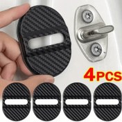 Resim 4 Adetlik Evrensel Araba Kapı Kilidi Kılıfları, Paslanmaz Plastik Ped, for BMW F30 ve for AUDI A3 ile Uyumlu, Araç Kapı Kilidi Koruma Aksesuarları 