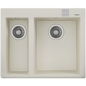 Resim Teka Forsquare 590 Tg Çift Hazneli Tegranite+ Eviye - Parlak Krem - 115260022 