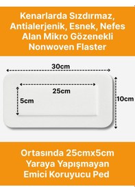 Resim Steril Yara Pedi, Nonwowen 10cmx30cm Pansuman Yara Örtüsü, Steril Tekli Paketlerde 25li Kutuda 