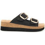 Resim Muya Pantai Anatomik Taban Topuk Dikeni Kadın Terlik Siyah 