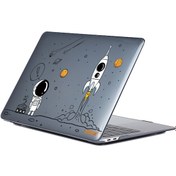 Resim Enkay Macbook Pro 16" Tasarım Koruyucu Laptop Kılıfı Astronot No.1 