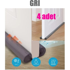 Resim Ankaflex 4 Adet Çift Taraflı Kapı Altı Rüzgar Soğuk ve Haşere Önleyici Isı Yalıtım Süngeri 