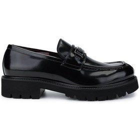Resim Valentino Valentıno Erkek Hakiki Deri Siyah Loafer Ayakkabı 667 20922 Erk Ayk Y25 Nero Siyah 