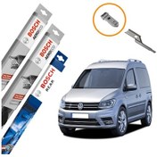 Resim Vw Caddy Ön ve Arka Silecek Takımı Bosch Aeroeco 2007-2017 