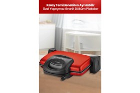 Resim Goldmaster Kırmızı Elektrikli Mutfak Çeyiz Seti 2 Li Evlilik Paketi 