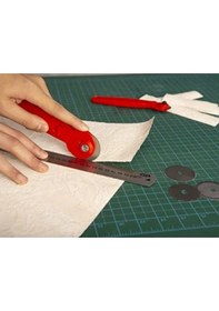 Resim 28 Mm Yuvarlak Kesim Maket Bıçağı, Değiştirilebilir Bıçak 