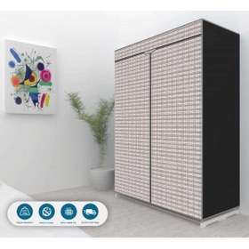 Resim Prado Ekose Çelik Profilli Portatif Bez Dolap 