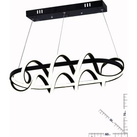 Resim Dart Yemek Masası Siyah Avize 