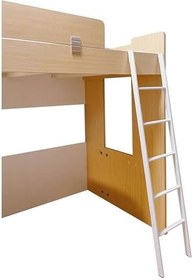 Resim Kancalı Yüksek Yataklı Ranza Merdiveni, Karavan Kamyoneti, Gençler ve Çocuklar için Tırmanma Merdiveni, 1,65 m (65 inç) Ranzalar için Emniyet Çatı Merdiveni, Temel Beyaz Tasarım 