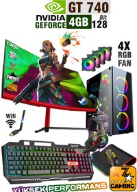 Resim Zeiron Rx44 Plus Intel Core i5 3470 23.8" 16 GB RAM 1 TB SSD 240 GB HDD 4 GB GT730 Curved FreeDOS Gaming Masaüstü 