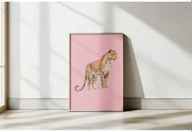Resim 512 Store Estetik Leopar Bilardo Topu Yıldız Luck Çerçevesiz Tablo Poster 50 X 70 Çok Renkli 