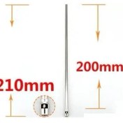 Resim Mingjin Shop 1 200 mm Kanül Uzun Tarzı 19G 1 Adet Veya Kanül Uzunluğu Dağıtım Iğnesi (8G,10G,12G,14G...27G Isteğe Bağlı) - Künt Uç, Tamamı Metal (Yurt Dışından) 