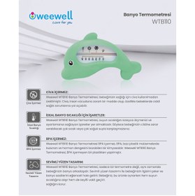 Resim Weewell WTB110 Banyo Termometresi (Yeşil) (3 ADET) 