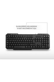 Resim Hadron HD842 Kablosuz Klavye & Mouse Set Ergonomik Tasarım 10 Metre Menzil Aydınlatma Yok Ev - Ofis 