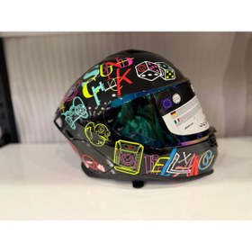 Resim Sway KASK SWAY SW 867 PERİ Colorful Full Face 