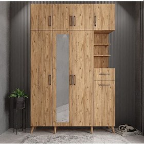 Resim Açelya Portmanto Vestiyer Çam 160 CM M11 