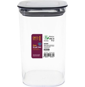 Resim Sızdırmaz Kapaklı Vakumlu Kare Erzak Saklama Kabı Seti 12'li 1.1 L Çok Renkli 