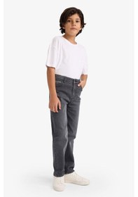 Resim Defacto Erkek Çocuk Straight Fit Düz Paça Jean Pantolon F8432a826smnm40 Siyah-nm40 