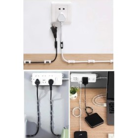 Resim 80 Adet Kablo Düzenleyici Klipsler Kablo Sabitleyici Duvar Fayans Cam Kablo Tutucu Yapışkanlı Klips Sabitleme 