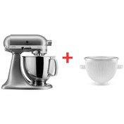 Resim Kitchenaid Artisan 5KSM175PS 4.8 L Stand Mikser + 5KSMICM Dondurma Yapma Aparat 