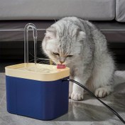 Resim Yeni 1.5L Döngüsel Filtreli Kedi Su Çeşmesi 